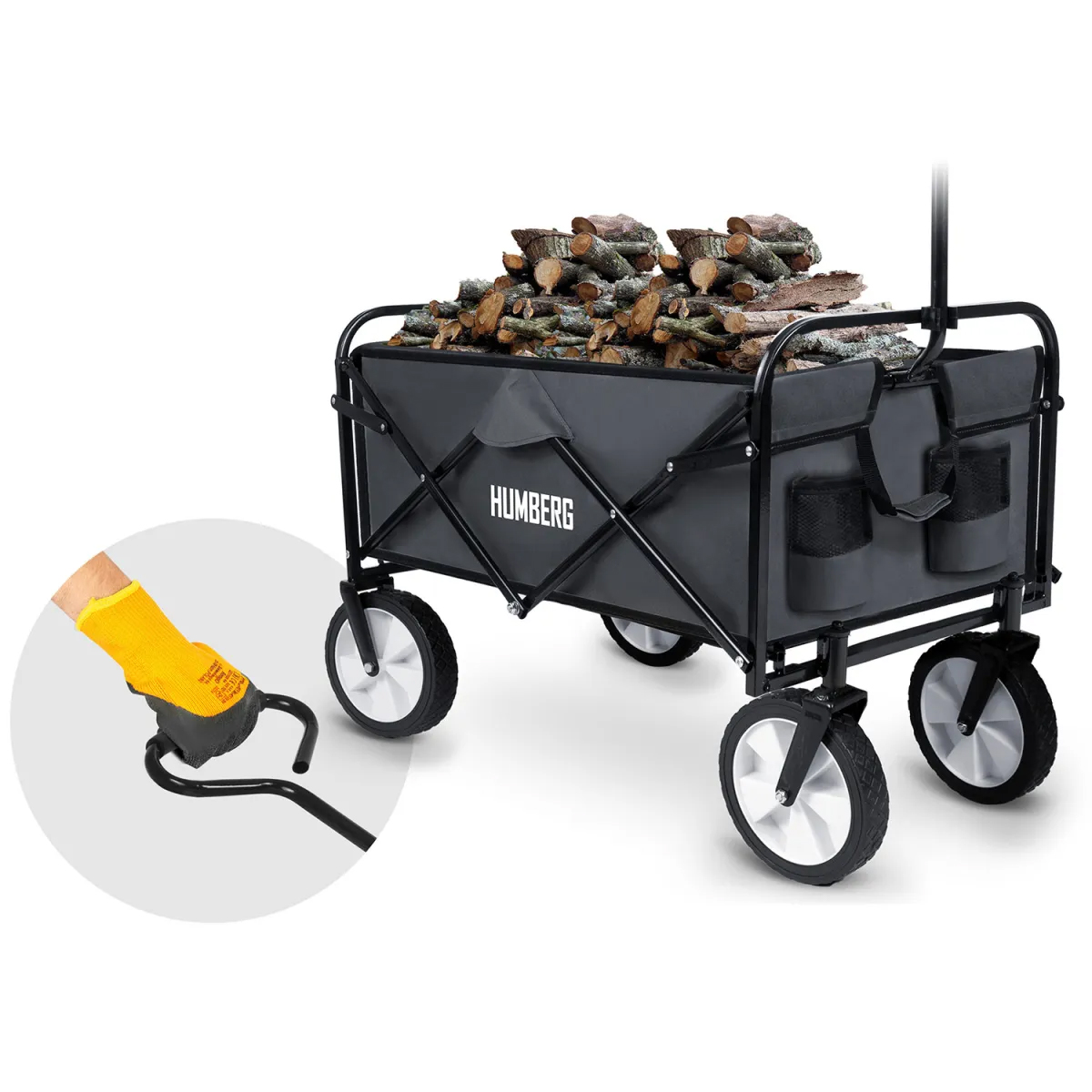 Skládací vozík se síťkou HM-511, 80L | Humberg - Image 8
