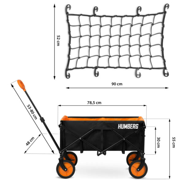 Skládací vozík se síťkou HM-513, 100L | Humberg - Image 2