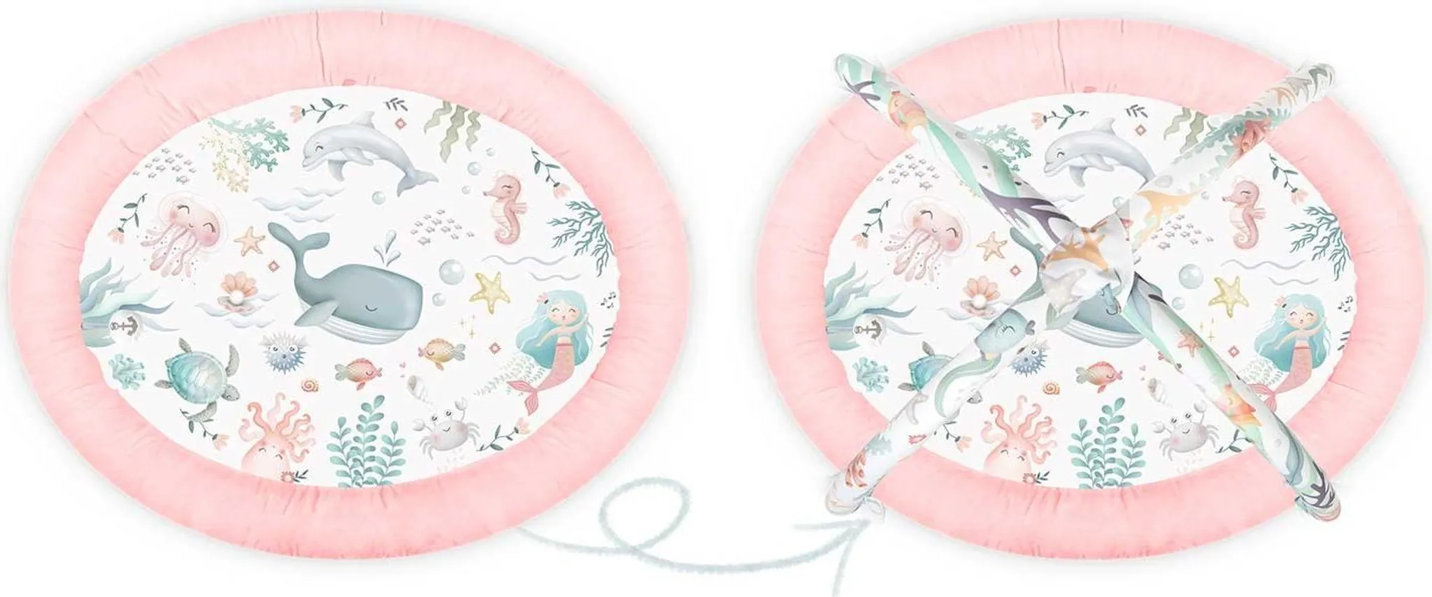 Interaktivní vzdělávací podložka, oceán, růžová | Nukido - Image 7