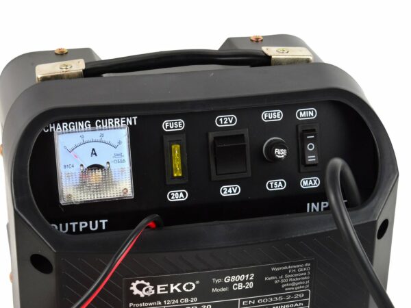 Nabíječka autobaterií, 12/24V, CB-20 | GEKO - Image 4