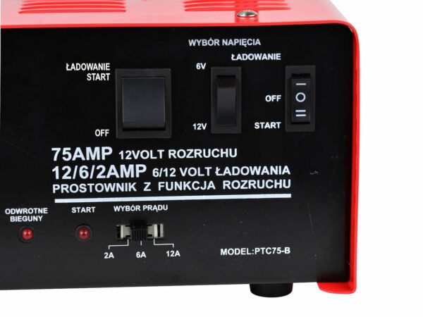 Autonabíječka se startérem, 75A, 6/12V | GEKO - Image 3