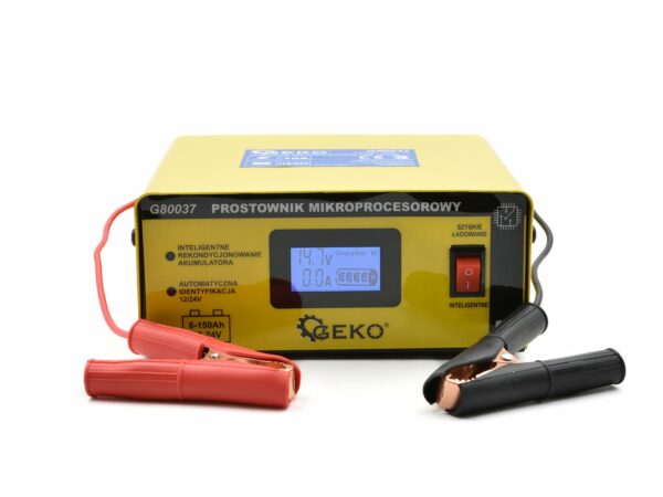 Nabíječka autobaterií, mikroprocesorová, 12/24V | GEKO - Image 2