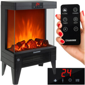 Elektrický ohřívač Embego, 2000W, černý | Kaminer