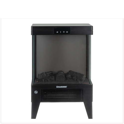 Elektrický ohřívač Embego, 2000W, černý | Kaminer - Image 2