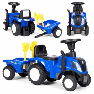 Dětské odrážedlo, traktor, modré | New Holland