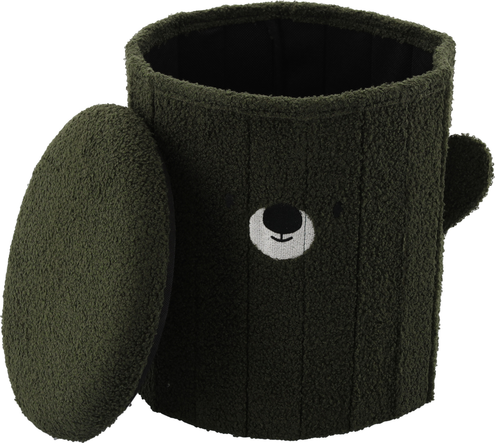 Dětská taburetka s úložným prostorem, 28x28x34cm | zelená - Image 5