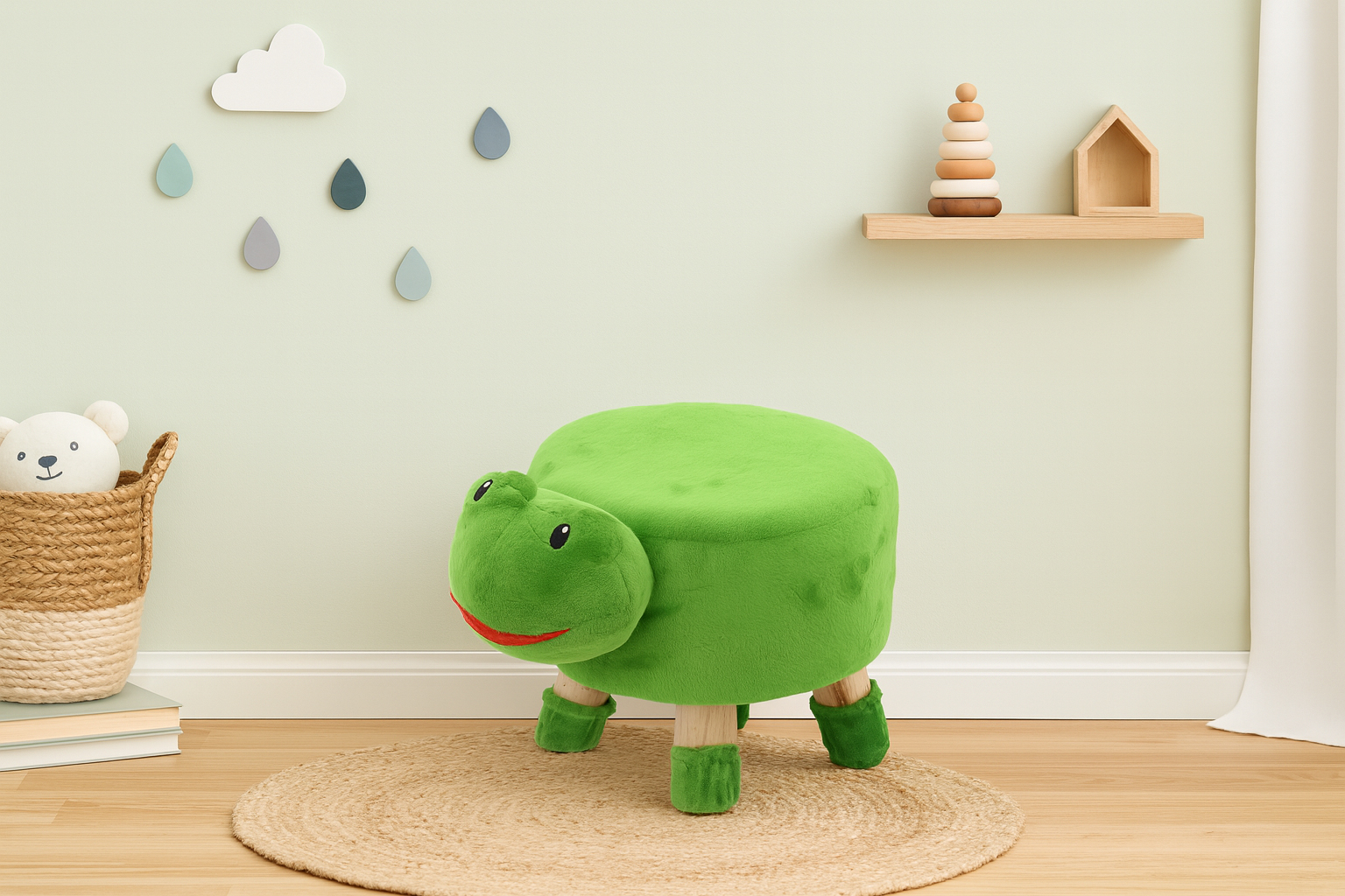 Dětská taburetka, 28x25cm | žabka - Image 3