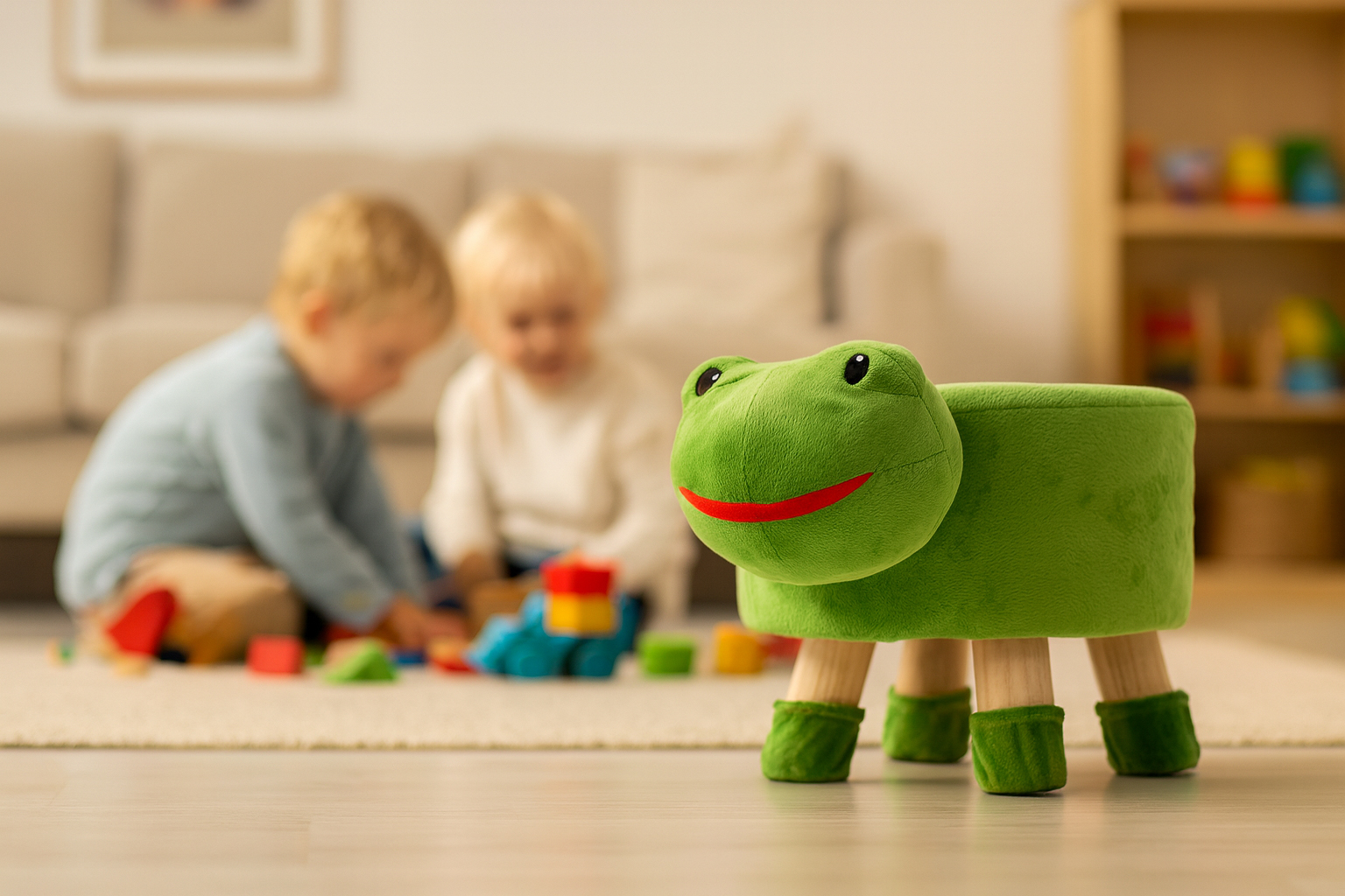 Dětská taburetka, 28x25cm | žabka - Image 4