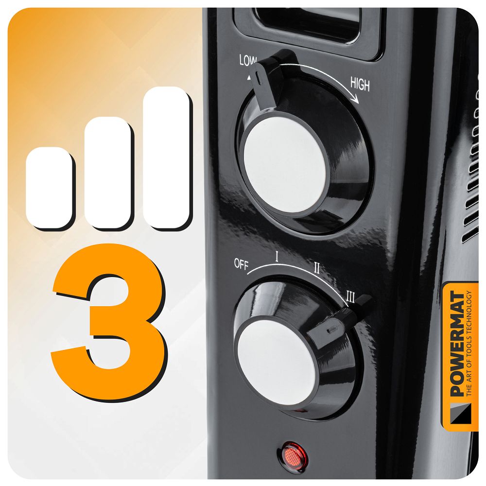 Olejový radiátor, 2500W | PM-GOL-3000D - Image 12