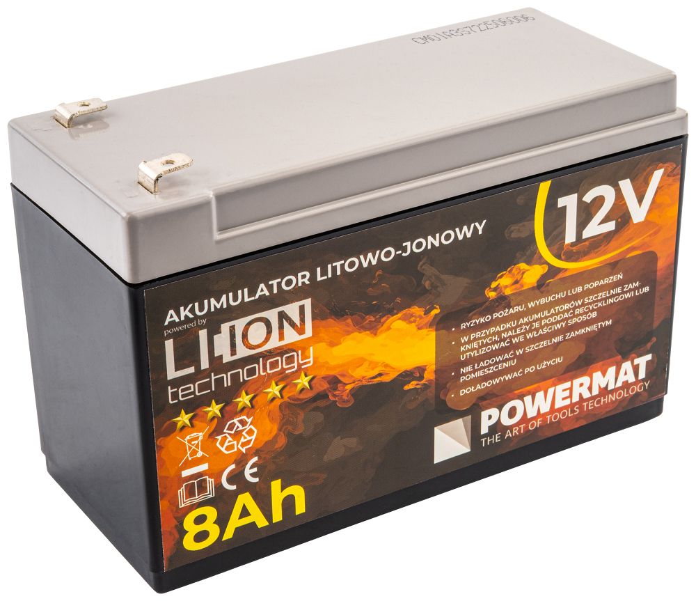 Lithium-iontová baterie, 12AH, 12V | PM-AKLJ-12V8AM