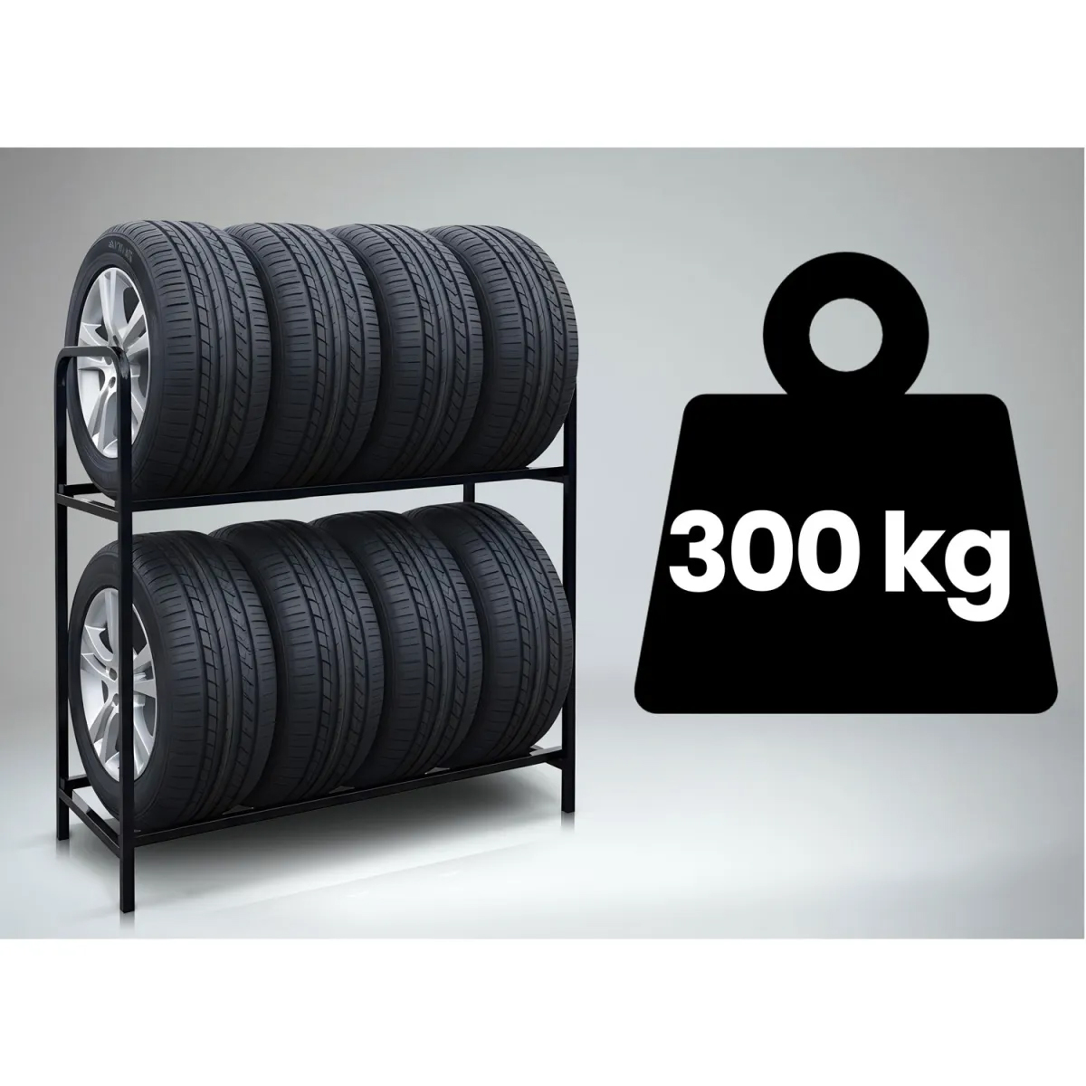 Stojan na pneumatiky HM-386, 8 míst | Humberg - Image 4