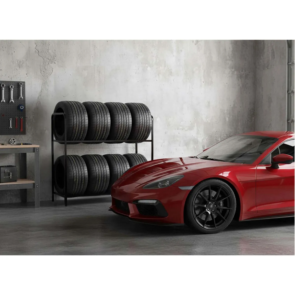 Stojan na pneumatiky HM-386, 8 míst | Humberg - Image 9