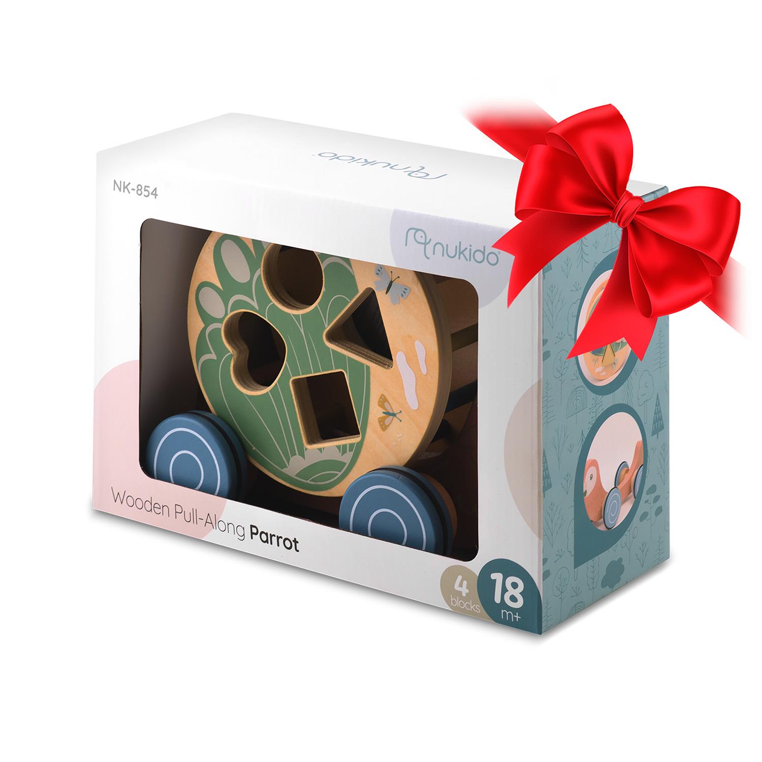 Dětská dřevěná hračka NK-854, papoušek | Nukido - Image 11