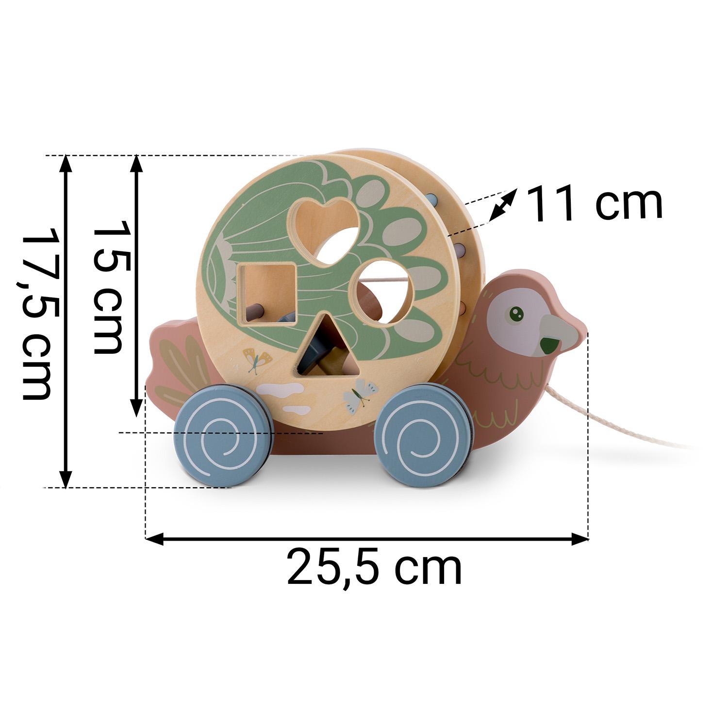 Dětská dřevěná hračka NK-854, papoušek | Nukido - Image 2