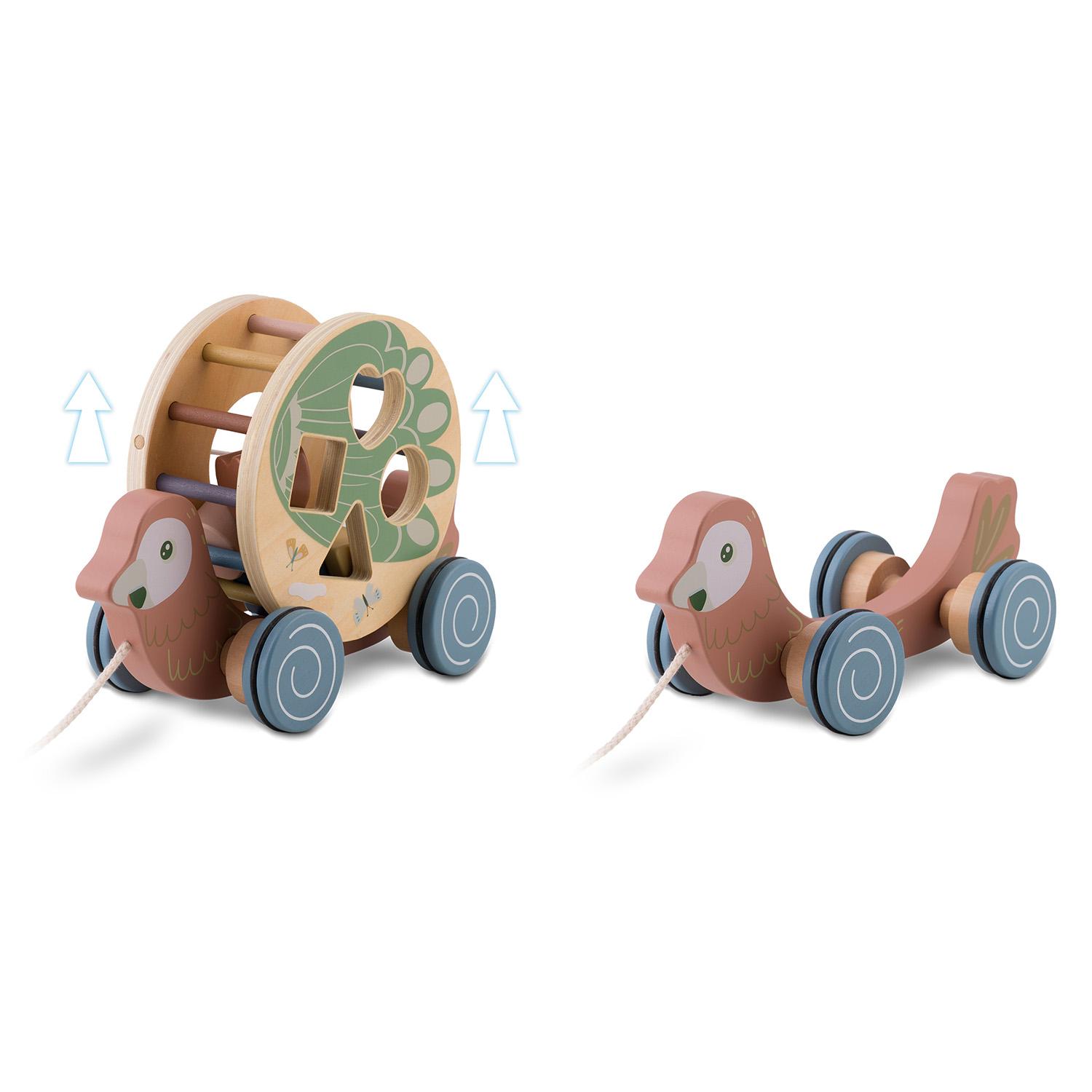 Dětská dřevěná hračka NK-854, papoušek | Nukido - Image 4