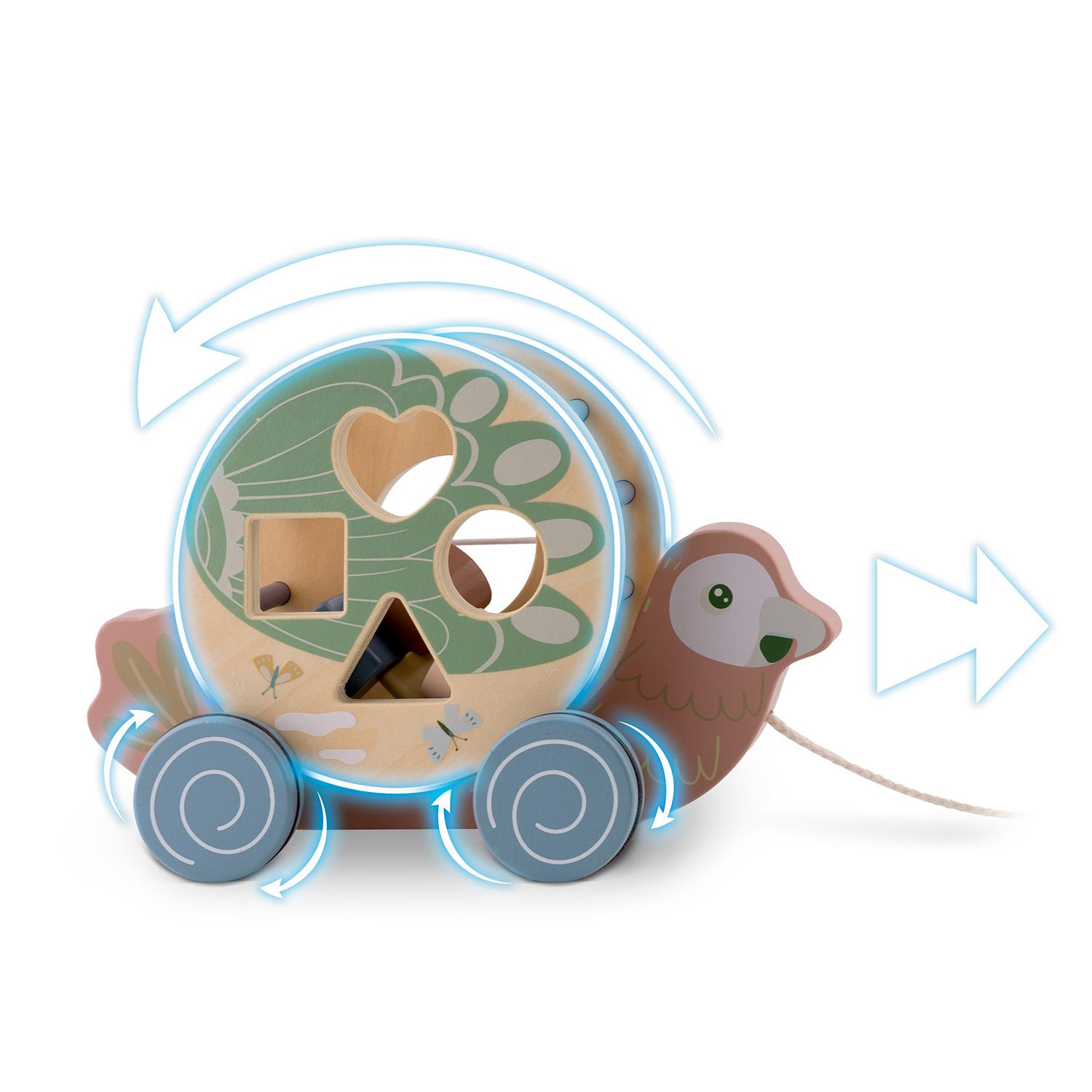 Dětská dřevěná hračka NK-854, papoušek | Nukido - Image 6