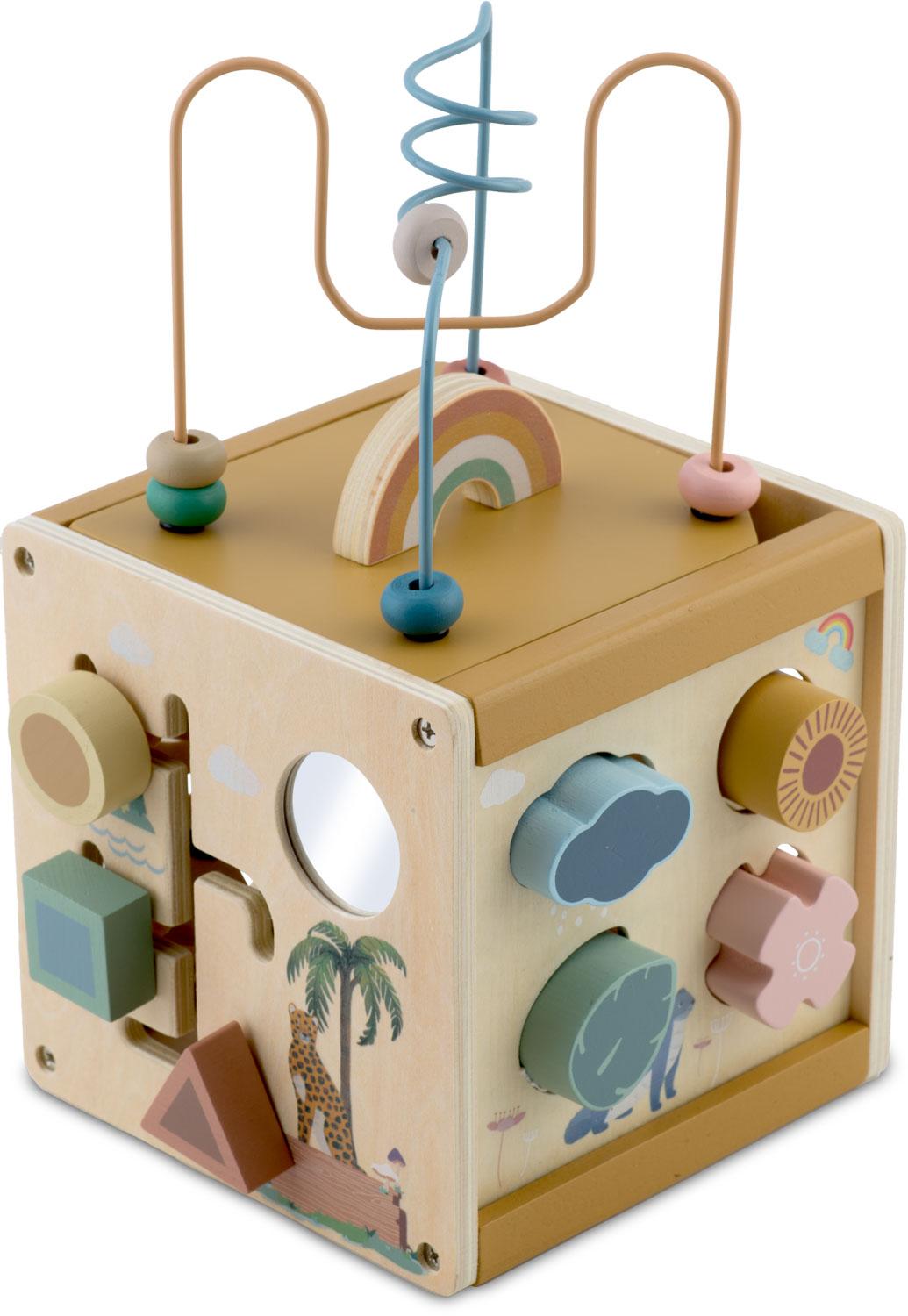 Dřevěná senzorická kostka, NK-861 | Nukido - Image 4