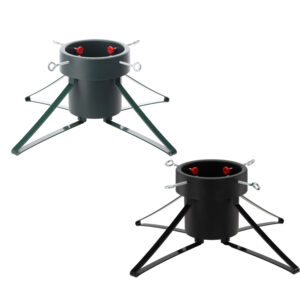 Stojan na stromeček, 5-12cm | černý/zelený