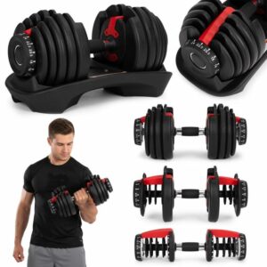 Nastavitelné činky se stojanem, 2,5-24kg | ModernHome