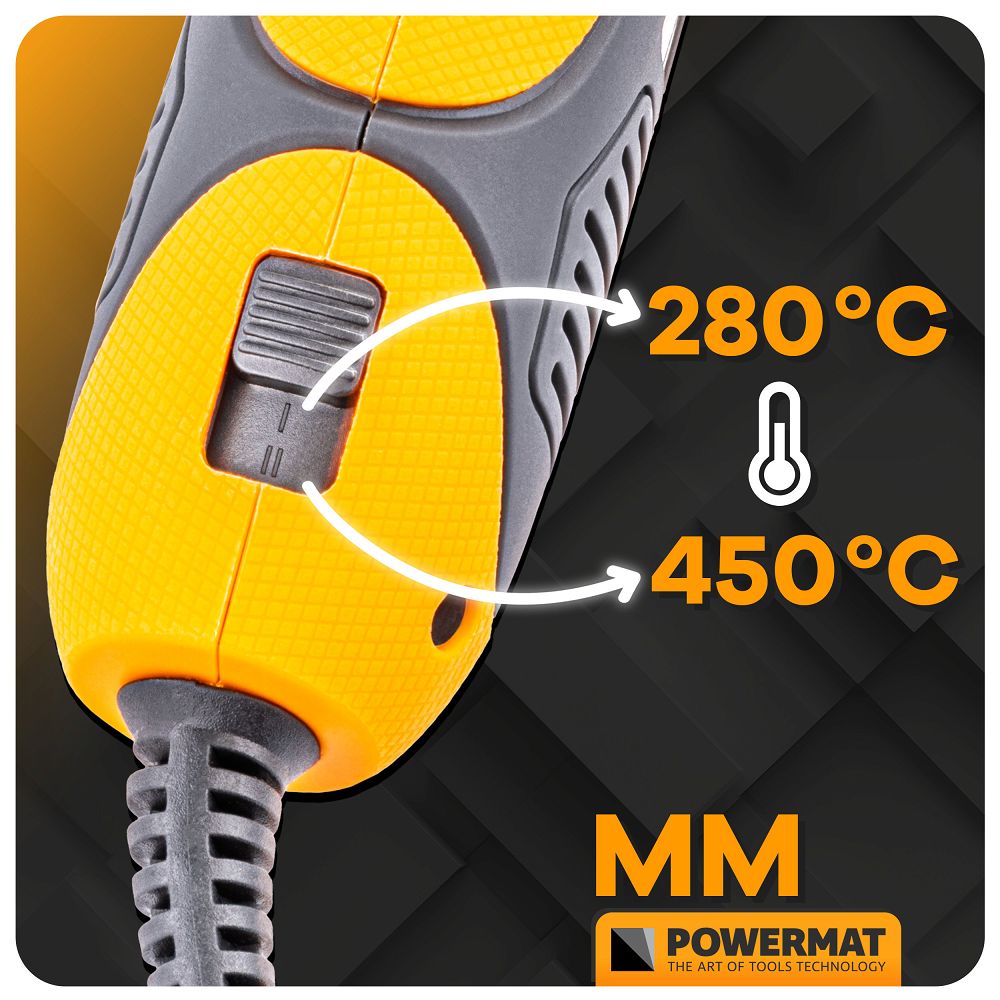 Mini horkovzdušná pistole, 450W | PM-MOP-450T - Image 20