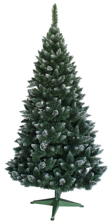 Umělý vánoční stromek s koblihami Sněhurka | 180cm